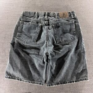 Wrangler Denim Shorts Mens 34 Black Good Relaxed Fit 606W1QZ Faded Cotton